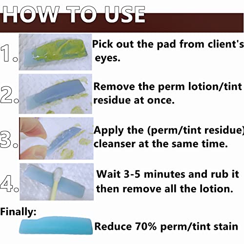 Lash Lift Pad Cleaner For Removing T-i-n-t/D-y-e Residue, Making Eyelash Perm Rod Fresh and Clean,-15 ml Lash Perming Shield Tool More than 50 Applications(Stain Remover)