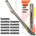 Facial Razor Set for Women & Men - Reusable Metal Dermaplane for Exfoliating & Hair Removal