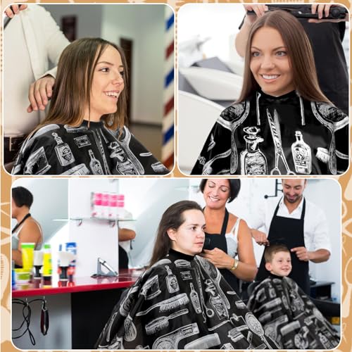 Professional Hair Cutting Cape Kit with Duster Brush