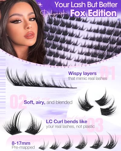 Fox Eye Lash Clusters - Wispy Eyelash Extensions by Delyneph