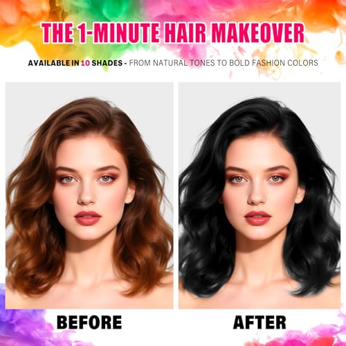 Acomler Temporary Hair Color Spray – Washable Black 4.06oz