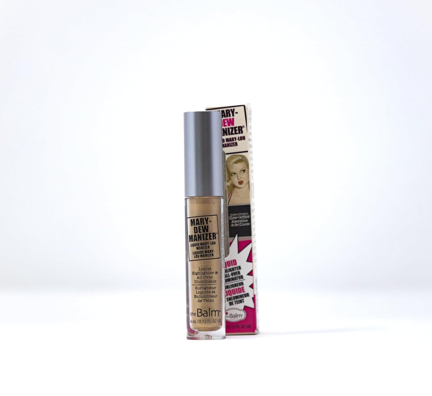 theBalm Mary-Dew Manizer Liquid Highlighter, All-Over Illuminator, Easily Blendable