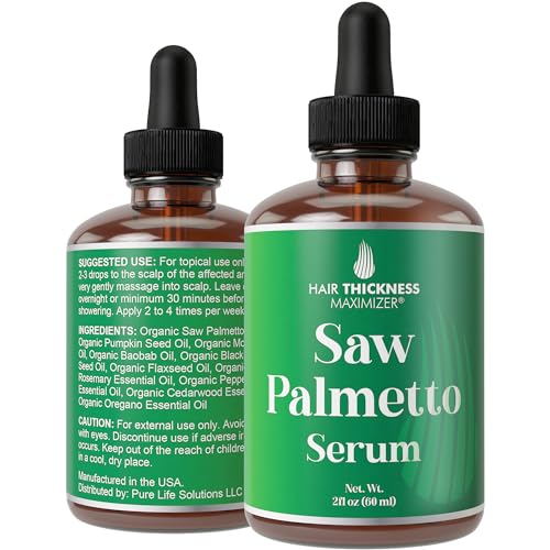 Saw Palmetto Hair Growth Serum with Rosemary & Peppermint - 2oz
