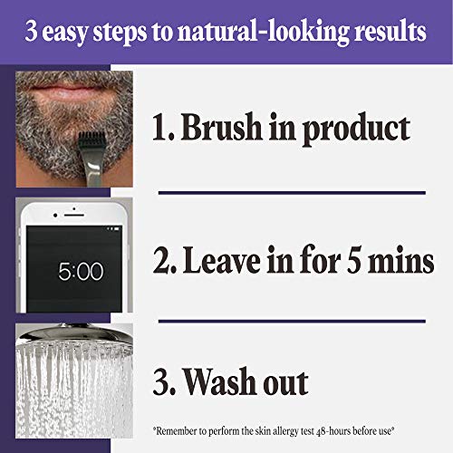 Just For Men Touch of Gray Mustache & Beard Dye Dark Brown-Black 1 Pack