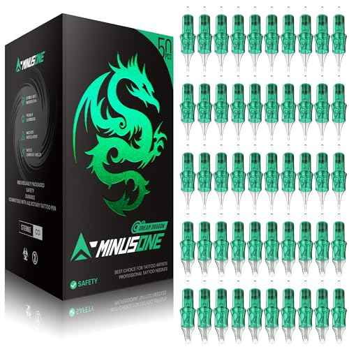 A-minusone 50Pcs Mixed Size Tattoo Needles 5Pcs each of #10 5RL, 7RL, 9RL, 15RM, 21RM, 15M1, 21M1 - #12 5RS, 7RS, 9RS Assorted Disposable Tattoo Cartridge Needle Sterilization & Safety for Tattoo Pen