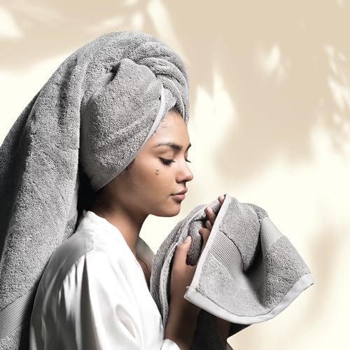 Miracle Made Soft Face Towel, Long-Staple Silver-Treated Cotton Fabric ? Fade Resistant, Highly Absorbent, Quick-Drying Wash Cloth, Stone