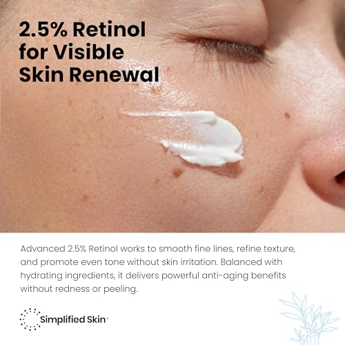 Retinol Cream for Face (3-Pack) ? 2.5% Retinol Moisturizer for Fine Lines, Firming & Collagen Boost ? Anti-Aging Night Wrinkle Cream with Hyaluronic Acid ? 1.7 Oz