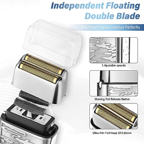 GSKY Professional Hair Clippers & Beard Trimmer Set - 4 in 1 Grooming Kit with USB Charging