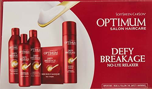 SoftSheen-Carson Optimum Salon Haircare Optimum Care Defy Breakage No-Lye Relaxer, Regular Strength for Normal Hair Textures, Optimum Salon Haircare, Hair Relaxer with Coconut Oil