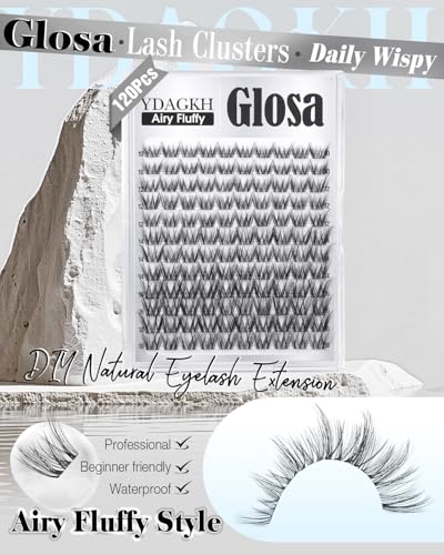 Glosa Lash Clusters 10-18mm Wispy Eyelash Extensions
