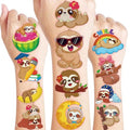 96 Pcs Cute Sloth Temporary Tattoos for Kids