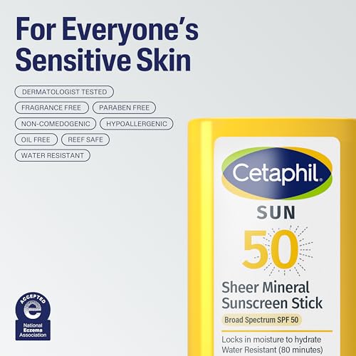 Cetaphil Sheer Mineral Sunscreen Stick SPF 50, 0.5oz