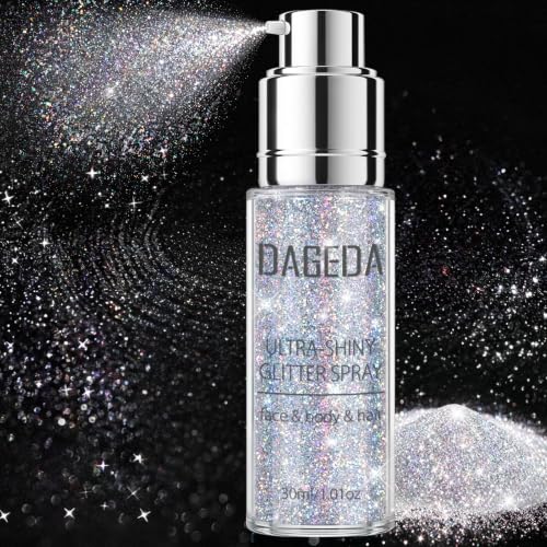 DAGEDA Rainbow Body Glitter Spray 30ML - Holographic Shimmer