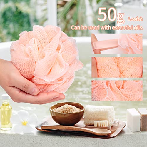 Bath Loofah Sponge 4-Pack - Exfoliating Body Scrubber
