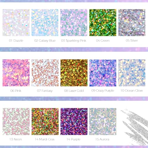 DAGEDA Roll-On Body Glitter Gel - Holographic Sparkle