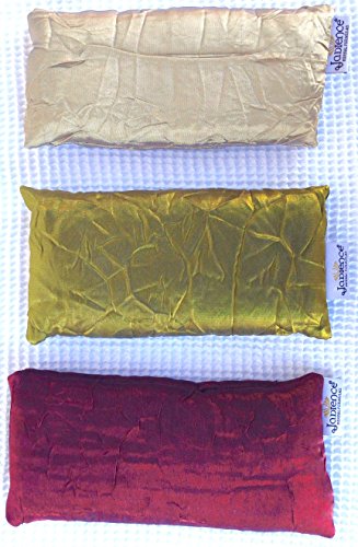 Lavender Eye Mask with Jade - Gold Cotton Blend