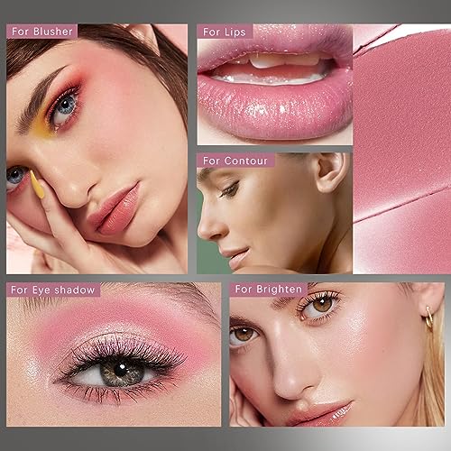 NewBang 3-Piece Cream Blush Contour Highlighter Stick Set