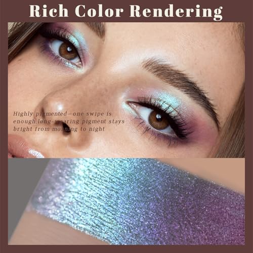 Noerrors Duochrome Glitter Eyeshadow Palette - Holographic Shimmer