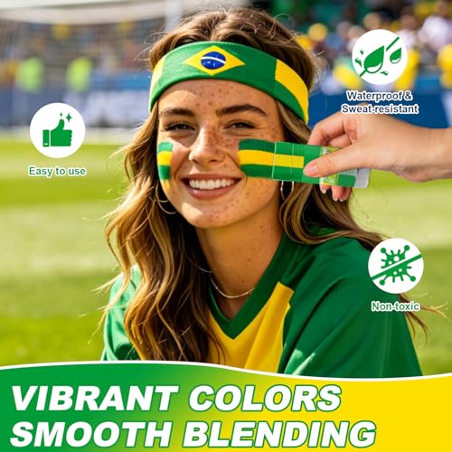 Sports Face Paint Stick - Patriotic Colors for Soccer & Baseball