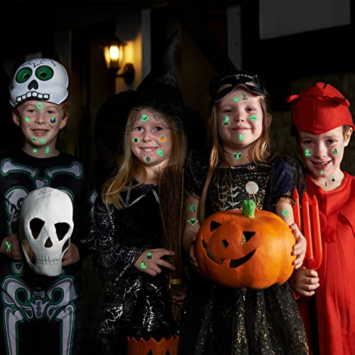 Glow in The Dark Temporary Tattoos - 400 Pieces Halloween Stickers