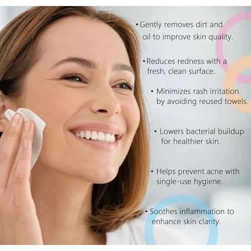 Disposable Face Towels, 80 Count, Biodegradable Dry Wipes for Sensitive Skin, Makeup Removal, Baby Care, Ultra Soft & Thick, 7.8¡±x7.8¡±