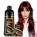 NCEPROHR Burgundy Hair Dye Shampoo - Semi-Permanent Red Hair Color for Gray Coverage