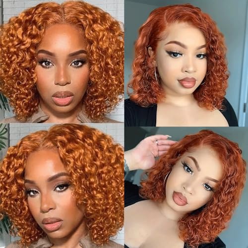 Ginger Color 350 Deep Wave Human Hair Bundles 12-16 Inch