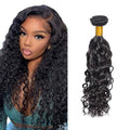 10 Inch Water Wave Human Hair Bundle #1B Natural Black