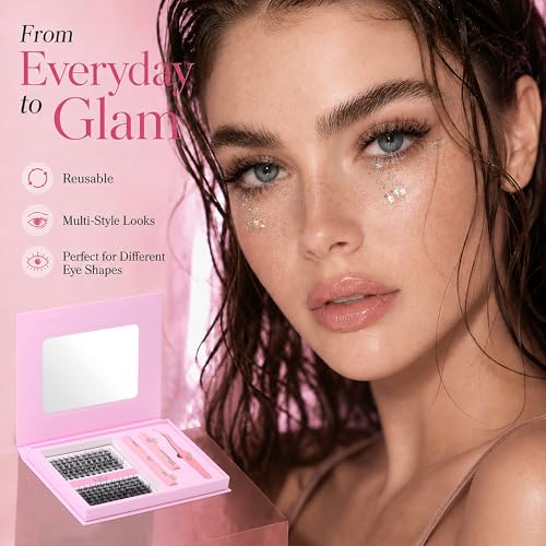 SULV Eyelash Clusters Kit - DIY Wispy Lash Extensions 10-18mm