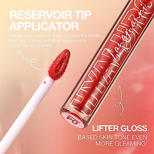 LANGMANNI Hyaluronic Acid Lip Gloss Set 3pc Plumping