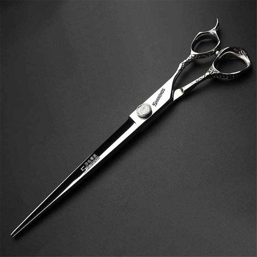 6/7/8 Inch Professional Hairdressing Scissors Barber Rose Pattern Hair Stylist Shears Styling Tool Japanese Stainless Steel Clippers (8-in cutting scissors)