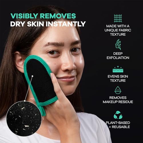 Dermasuri Deep Exfoliating Face Mitt – Dead Skin Remover