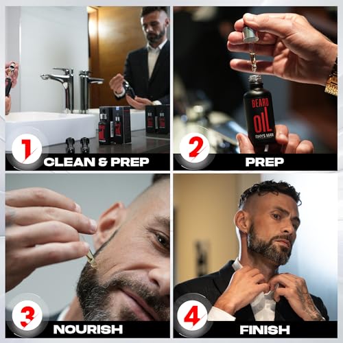 Beard Oil for Men ? Natural Beard Oil for Fuller-Looking Beard Appearance, Softens & Conditions Facial Hair, Lightweight Daily Grooming Essential, Valentines Day Gift for Him (1.7 fl oz)