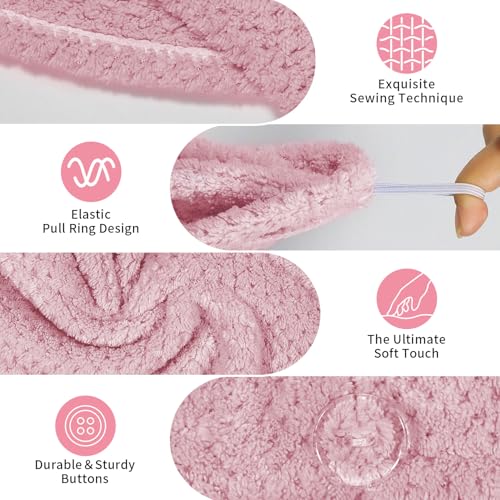 Microfiber Hair Towel Wrap 3-Pack - Quick Dry & Anti-Frizz