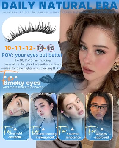 Wispy Lash Clusters 10MM 11MM 12MM Natural Eyelash Extensions