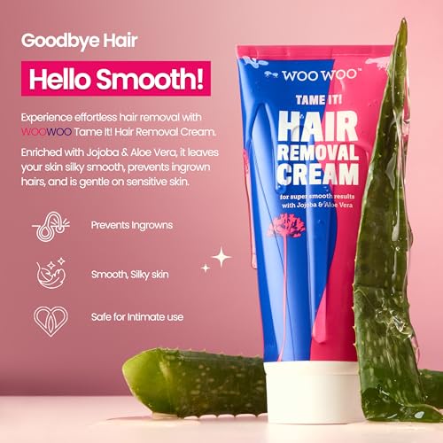 WOOWOO Tame It! Bikini Line Hair Removal Cream 3.4oz - Sensitive Skin Formula