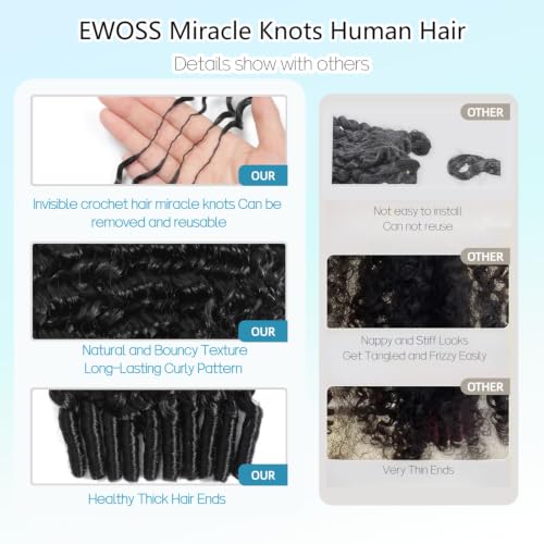 Burmese Curly Crochet Human Hair 120g 22 Inch