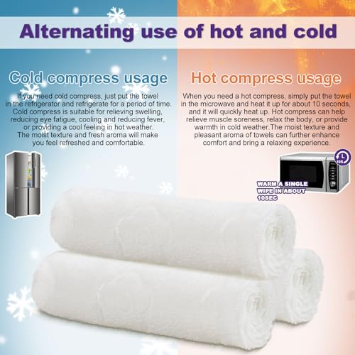 Moist Cotton Towel Bulk Moist Towelettes Individually Wrapped,White Towel Services,Refreshment Pre Moistened Towels for Dentist Travel Sport Party Hotel 50£¬Lavender