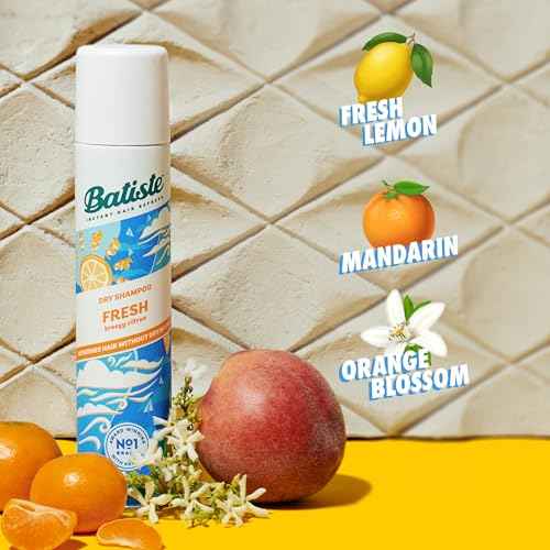 Batiste Dry Shampoo, Fresh Fragrance, Refresh Hair and Absorb Oil Between Washes, Waterless Shampoo for Added Hair Texture and Body, 5.71 oz