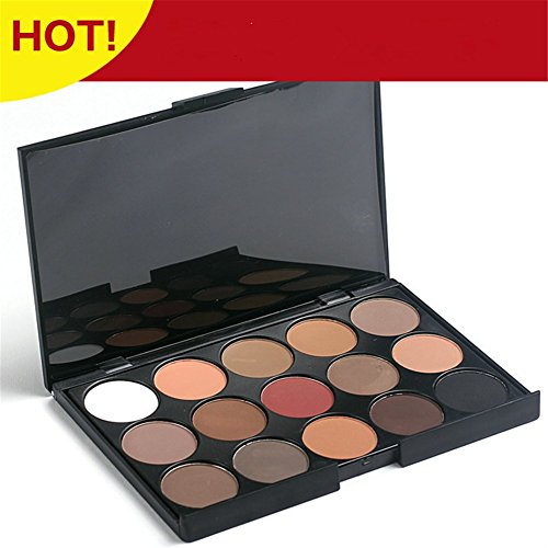 Pure Vie 15-Color Eyeshadow Palette - Matte & Shimmer