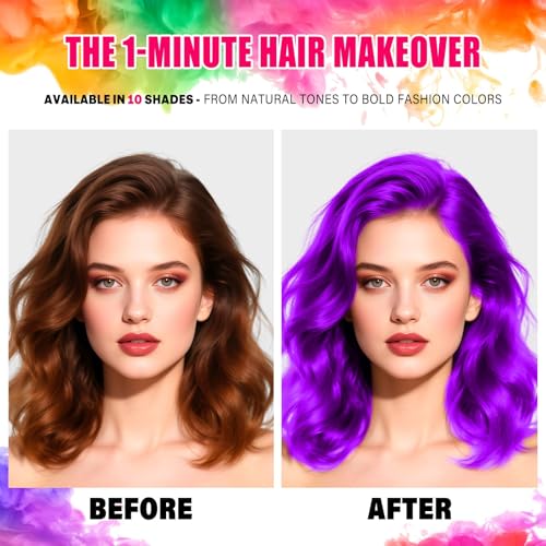 Acomler Purple Temporary Hair Color Spray for Kids & Adults - 4.06 Oz
