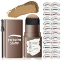 Eyebrow Stamp Kit with 24 Stencils & Powder - Waterproof Brow