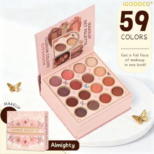 55-Color Eye Shadow Palette - Versatile Makeup for All Occasions