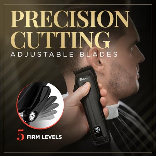 Fagaci Professional Cordless Hair Clippers for Men with 2 Blades