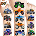 120 PCS Monster Truck Temporary Tattoos for Kids - Party Favors
