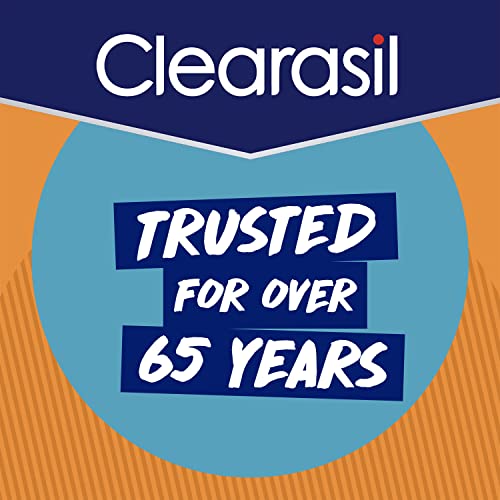 Clearasil Stubborn Acne Control 5in1 Daily Facial Cleansing Pads, with Salicylic Acid Acne Treatment Medicine, 90 Count (Pack of 2)