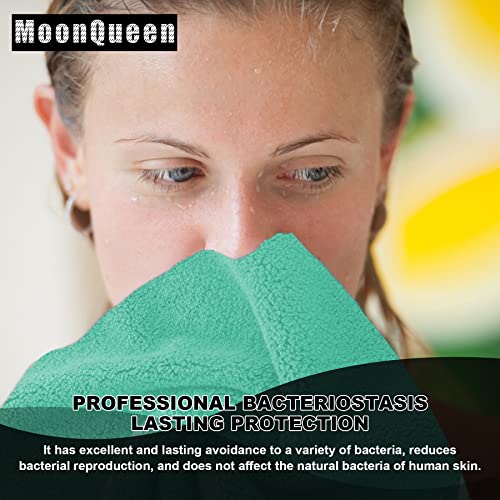 MOONQUEEN 30 Pack Microfiber Face Towel - Premium Soft Makeup Remover Cloths (White-Grey, 30 Pack)