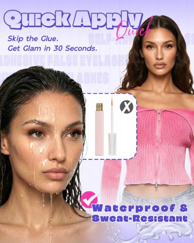 Self-Adhesive Eyelashes Press On Lashes 12mm Wispy