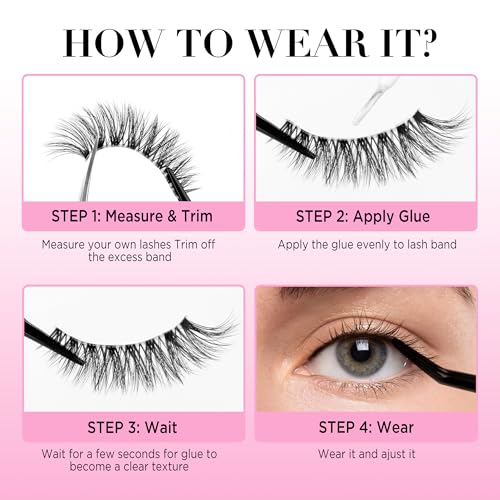 Bepholan 5D Fluffy False Eyelashes - Natural Wispy Lashes 3-Pack