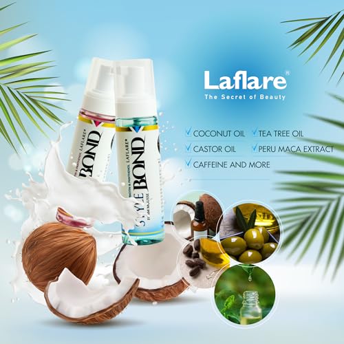 Laflare New Travel Size Mousse Foam - Hair Styling, Shine and Volume Mousse for Braid and Locs (Musk)